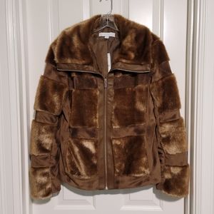 Faux fur coat